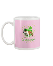 Load image into Gallery viewer, Bulldog Leprechaun Clover St Patrick's Day Gift For Dog Lovers Mug