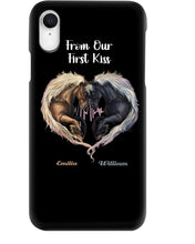 Load image into Gallery viewer, Horses From Our First Kiss Custom Name Gift For Girlfriend Phone case