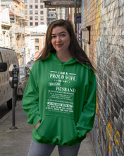 Load image into Gallery viewer, I Am A Proud Wife Of An Irish Husband Gift For Family Hoodie