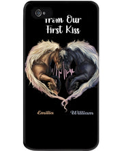 Load image into Gallery viewer, Horses From Our First Kiss Custom Name Gift For Girlfriend Phone case