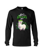 Load image into Gallery viewer, Lovely Llama Clover Garden Happy St Patrick's Day Gift For Llama Lovers Unisex Long Sleeve