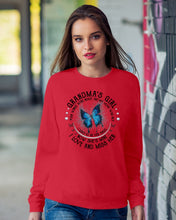 Load image into Gallery viewer, Blue Butterfly Gift For Angel Grandma Your Wings Were Ready Sweatshirt