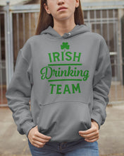 Load image into Gallery viewer, Irsih Drinking Team Green Shamrock St Patrick's Day Hoodie