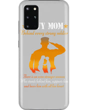 Load image into Gallery viewer, Son Gift For Navy Mom Behind Every Strong Soldier Phone case