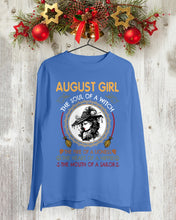 Load image into Gallery viewer, Birthday Gift For August Girl The Soul Of A Witch Unisex Long Sleeve
