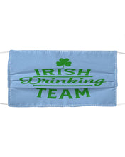 Load image into Gallery viewer, Irsih Drinking Team Green Shamrock St Patrick's Day Cloth Face Mask