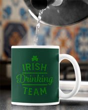 Load image into Gallery viewer, Irsih Drinking Team Green Shamrock St Patrick's Day Mug