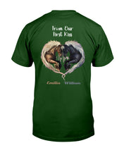 Load image into Gallery viewer, Horses From Our First Kiss Custom Name Gift For Girlfriend Guys Tee