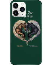 Load image into Gallery viewer, Horses From Our First Kiss Custom Name Gift For Girlfriend Phone case