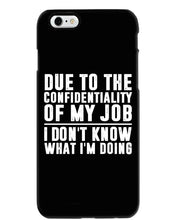 Load image into Gallery viewer, I Don't Know What I'm Doing Black And White Printed Mug Phone case