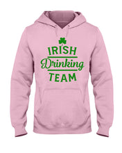Load image into Gallery viewer, Irsih Drinking Team Green Shamrock St Patrick's Day Hoodie