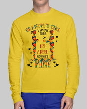 Load image into Gallery viewer, Gift For Autism Angel Grandma I Used To Be His Angel Now He's Mine Unisex Long Sleeve