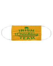 Load image into Gallery viewer, Irsih Drinking Team Green Shamrock St Patrick's Day Cloth Face Mask