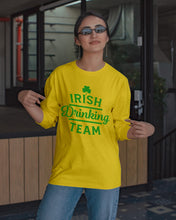 Load image into Gallery viewer, Irsih Drinking Team Green Shamrock St Patrick's Day Unisex Long Sleeve