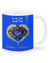 Load image into Gallery viewer, Horses From Our First Kiss Custom Name Gift For Girlfriend Mug