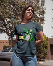 Load image into Gallery viewer, Leprechaun Gnome One Lucky Lala Clover St Patrick's Day Gift Ladies Tee