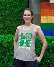 Load image into Gallery viewer, Teaching Love Clover St Patrick's Day Gift Ladies Flowy Tank