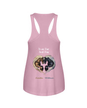 Load image into Gallery viewer, Horses From Our First Kiss Custom Name Gift For Girlfriend Ladies Flowy Tank