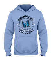 Load image into Gallery viewer, Blue Butterfly Gift For Angel Grandma Your Wings Were Ready Hoodie