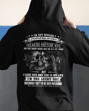 Load image into Gallery viewer, Amazing Gift For Husband She Love Me So Much Skull Hoodie