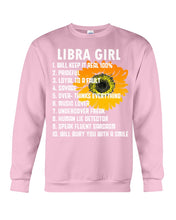 Load image into Gallery viewer, Birthday Gift For Libra Girl Will Bury You With A Smile Sweatshirt