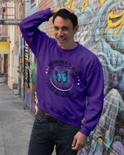 Load image into Gallery viewer, Blue Butterfly Gift For Angel Grandma Your Wings Were Ready Sweatshirt