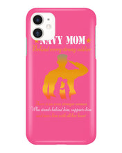 Load image into Gallery viewer, Son Gift For Navy Mom Behind Every Strong Soldier Phone case