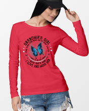 Load image into Gallery viewer, Blue Butterfly Gift For Angel Grandma Your Wings Were Ready Unisex Long Sleeve