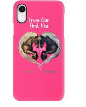 Load image into Gallery viewer, Horses From Our First Kiss Custom Name Gift For Girlfriend Phone case