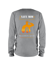 Load image into Gallery viewer, Son Gift For Navy Mom Behind Every Strong Soldier Unisex Long Sleeve