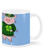 Load image into Gallery viewer, Pig Wear Plaid Shirt And Top Hat St Patrick's Day Gift Mug