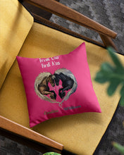 Load image into Gallery viewer, Horses From Our First Kiss Custom Name Gift For Girlfriend Pillow Cover