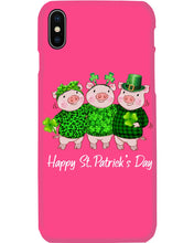 Load image into Gallery viewer, Pig Wear Plaid Shirt And Top Hat St Patrick's Day Gift Phone case