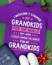 Load image into Gallery viewer, I Could Change The World For My Grandkids Guys Tee