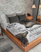 Load image into Gallery viewer, Mom Gift For Son Wolves The Rest Of Mine Sherpa Blanket