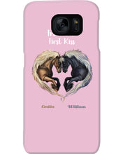 Load image into Gallery viewer, Horses From Our First Kiss Custom Name Gift For Girlfriend Phone case