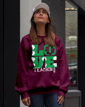Load image into Gallery viewer, Teaching Love Clover St Patrick's Day Gift Sweatshirt