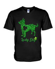 Load image into Gallery viewer, Green Chihuahua Lucky Day St Patrick's Day Gift For Dog Lovers Guys V-Neck