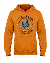 Load image into Gallery viewer, Blue Butterfly Gift For Angel Grandma Your Wings Were Ready Hoodie