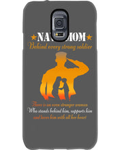 Load image into Gallery viewer, Son Gift For Navy Mom Behind Every Strong Soldier Phone case