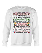 Load image into Gallery viewer, Perfect Gift For Husband Christmas Punch You In The Threat Sweatshirt