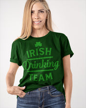 Load image into Gallery viewer, Irsih Drinking Team Green Shamrock St Patrick's Day Guys Tee