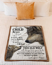 Load image into Gallery viewer, Mom Gift For Son Wolves The Rest Of Mine Fleece Blanket