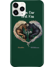 Load image into Gallery viewer, Horses From Our First Kiss Custom Name Gift For Girlfriend Phone case