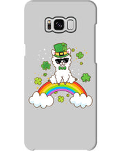 Load image into Gallery viewer, Llama Sitting On Rainbow Clovers St Patrick's Day Gift Phone case