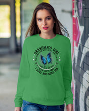 Load image into Gallery viewer, Blue Butterfly Gift For Angel Grandma Your Wings Were Ready Sweatshirt