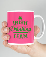 Load image into Gallery viewer, Irsih Drinking Team Green Shamrock St Patrick's Day Mug