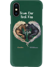 Load image into Gallery viewer, Horses From Our First Kiss Custom Name Gift For Girlfriend Phone case
