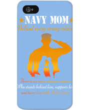 Load image into Gallery viewer, Son Gift For Navy Mom Behind Every Strong Soldier Phone case