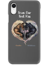 Load image into Gallery viewer, Horses From Our First Kiss Custom Name Gift For Girlfriend Phone case